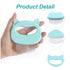 3 Pcs Pet Hair Grooming Massage Comb for Cat Dog, Shedding Brush Shell Comb to Remove Matted Fur (Blue, Green, Pink)