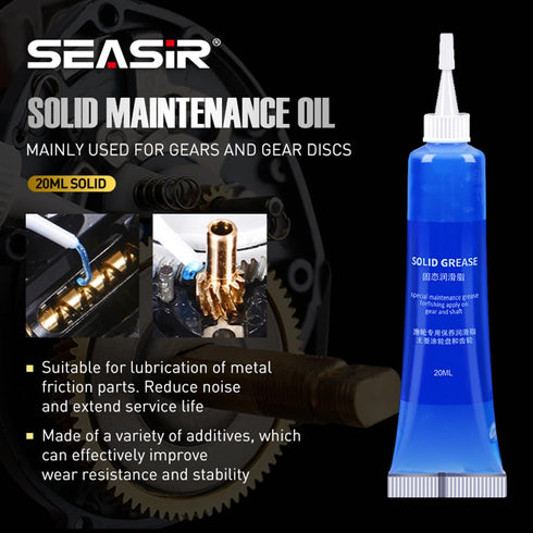 2Pcs SEASIR Fishing Reel Oil, Reel Oil and Grease Kit, Multi-Purpose Reel Lubricant for Reel Bearings, Bushings
