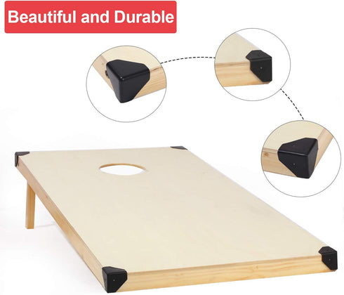 Gejoy 4 2 3 2 1.96 1.96 1.96 Inch Corner Guards Corner Protector of Cornhole Boards, Suitable for Between x or x ft