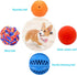 4 Pack Puppy Balls, Teething Ball for Small Dogs, Squeaky Rubber Ball, Puppy Chew Toys for Chewing