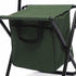 ERYUE Folding Chair Outdoor Portable Fishing Leisure Chair with Storage Pocket Bag, High Bearing Capacity for Camping