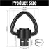 NEATABY Quick Detach Sling Swivel Attachments, Heavy Duty Button-Operated Mount, Two Point and Traditional Sling