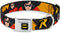 Buckle-Down Dog Collar, Seatbelt Buckle ROBIN Red/Black Poses Gray, 1.5" Wide, Fits 16-23" Neck, Medium