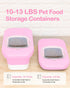 10-13 Lbs Dog Food Container, Collapsible Pet Food Storage Containers with Airtight Lid, Pet Food Scoop and Silicone Dog Bowl, Dog Food Storage Container Dry Food for Dog, Cat
