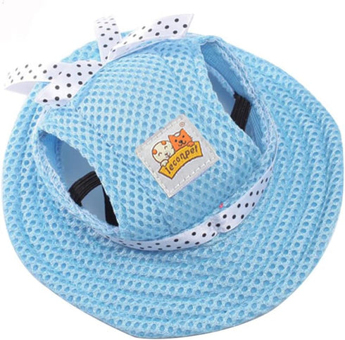 Leconpet Princess Pet Hat, Dog Caps with Neck Strap, Adjustable Comfortable Ear Holes for Small Medium Large Dogs (M,