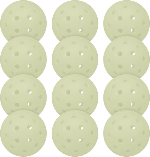 Franklin Sports Glow in The Dark Outdoor Pickleballs - Light Up Pickleball