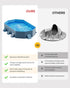 71" Lx39 Wx12 Peteast Foldable Dog Pool with Sturdy Square Design, Durable D Extra Large Portable Pet Bathtub