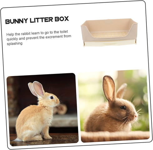 Ipetboom Large Rabbit Litter Box - Easy to Use Bunny Potty