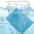 Cooling Mat Pad for Dogs Cats, Ice Silk Mat for Kennel/Sofa/Bed/Floor/Car Seats, 28 X 22in Blue