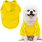 Jecikelon Cold Weather Coat for Small Dogs, Winter Dog Hoodie with Pocket, Y02-Yellow (Small)