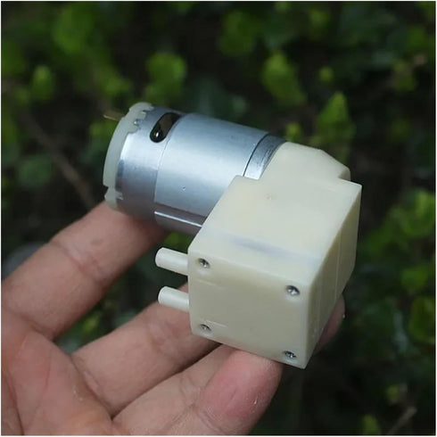 VUBBJCRS 385 12V -80Kpa Mini Motor Small Air Vacuum Pump Negative Pressure Suction Piston Pump DC DIY Breast Pump