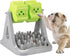 GATHINESS Automatic Rotating Dog Feeding Bowl with Anti-Choking Slow Feeder Function, Plastic Pet Food Dispenser