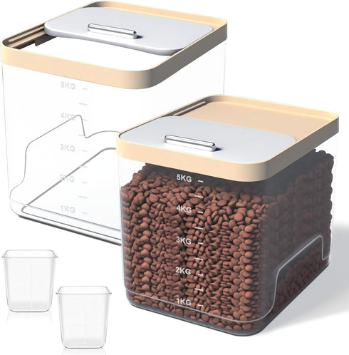 2 Pack Dog Food Storage Container, Pet Food Storage Containers for Dog