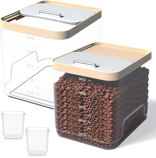 2 Pack Dog Food Storage Container, Pet Food Storage Containers for Dog