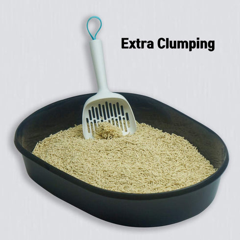 (10 LBS, I AM TOFU - Tofu Cat Litter, Natural, Flushable, Dust Free, Extra Clumping Pellet Litter Original)