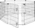 Amazon Basics Octagonal Foldable Metal Exercise Pet Play Pen for Dogs, Single Door, Small, 60 x 60 x 30 Inches, Black