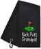 Hafhue Kick Put Grandpa Embroidered Golf Towel, Golf Gift for Dad, Grandpa, Birthday for Golf Fans