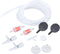 HITOP Aquarium Air Pump Accessories Kit - Standard 3/16" Air Tubing, Check Valves, Air Stones, Suction Cups