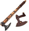 Viking Axe Real Handmade Carbon Steel Ragnar Lothbrok Hunting Axe with Leather Sheath