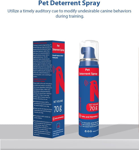 Pet Instructor Spray for Dogs, 70ml Corrector Trainer, Safe & Effective Stop Barking, Jumping, Food Stealing (4 Pack)