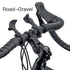 Mountain Bike Handlebar Ends, Lightweight Ergonomic Design Bar Ends Attachments with Fluorescent Lamp