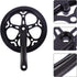 Single Crankset Square Taper Crankset - 1 Set Bike Crankset Chainwheel for Road Mountain Bicycle Accessories (No Screws)