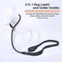 Slip Lead Dog Leash - 6ft Black Training Leash with Double Handle, Soft Leather Nylon Slip Leash and Collar for Small,