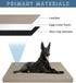 Leather XL Dog Bed - Waterproof Hair Resistant - Washable Covers - Easy Clean Orthopedic Egg Crate Foam
