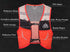 Lovtour Hydration Race Vest, Lightweight 2.5L Pack with 2 Soft Water Bottles for Running, Cycling, Hiking (Black, S-M)