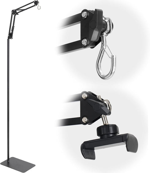 TALITARE Reptile Lamp Stand, Adjustable 15-46 in Heat Lamp Stand, Metal Floor Light