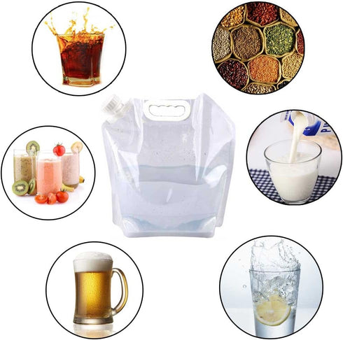 SUPANT Collapsible Emergency Water Jug - Freezable BPA Free Plastic Water Carrier Tank for Outdoor Camping, Food Grade