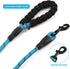 2 Pack Dog Leash 5 FT Heavy Duty Nylon Rope with Comfortable Padded Handle, Sturdy Reflective Threads for Medium Large