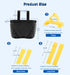 Kids Bike Basket, Adjustable Straps Bicycle Front Basket for Boys Girls, Strong Load Handlebar Basket for Outdoor
