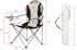 Homgrace Camping Chair, Full Back Chair for Outdoor, Simple Folding Chair with Cup Holder, Carry Bag Included (M Size