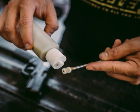 Tipton Felt Caliber Specific Cleaning Pellets with Reliable Construction and Jag for Gun Cleaning and Gunsmithing