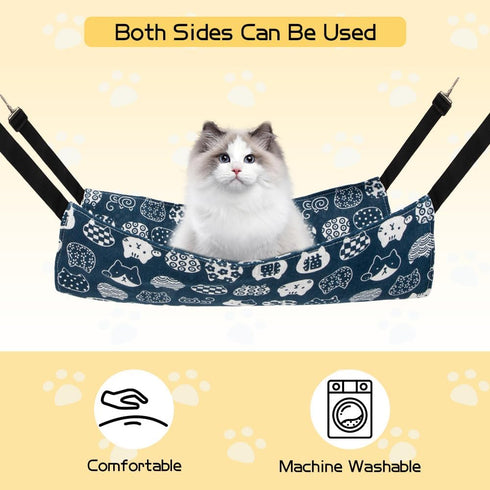 Cat Hammock for Ferret Cage, Indoor Cat Accessories, Dog Hammock Bed, Hanging Cat Bed, Pet Cage Swing
