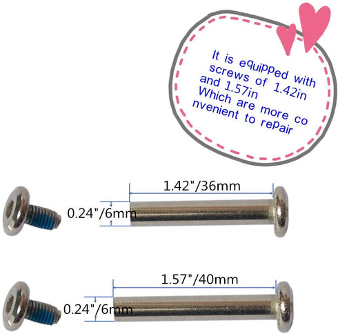 Mute Wear-resistant Luggage Suitcase Replacement Wheels Kit, 3.15 inches Inline Outdoor Skate Replacement Wheels