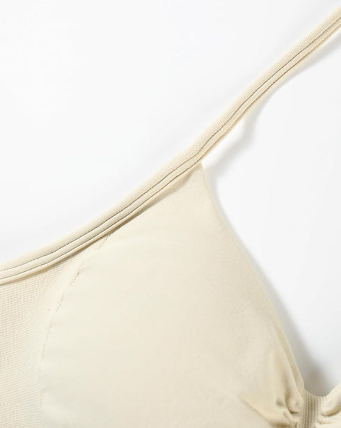 AUROLA Influence Strappy Bra Sports Bras for Women, Backless Padded Impact Strappy Bra Workout Gym Yoga with Removable