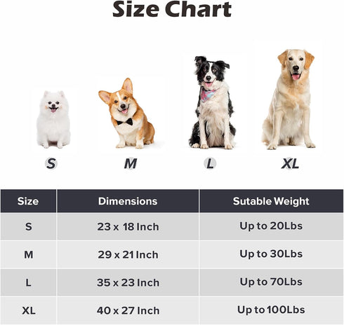 SIWA MARY Dog Bed Mat, Soft Crate Pad Washable Anti-Slip Mattress for Large Medium Small Dogs and Cats (23'' x 18'',