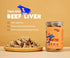 Freeze-Dried Single Ingredient Dog Treats (Beef Liver, Chicken Breast, Fish, Egg Yolk, Strawberry Yogurt) (Beef Liver)