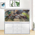 Cosmic Spaceterrarium Background, 24X16IN Aquarium Reptile Habitat with Cool Parallel Space Theme and Double-Sided Tape