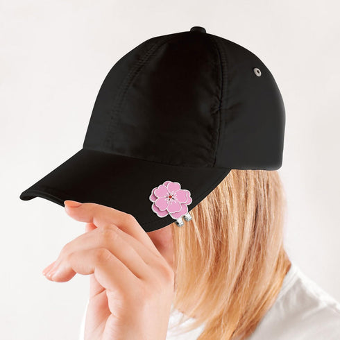 Magnetic Golf Ball Marker with Hat Clip, Flower Shape Set Accessories for Golf Bag, Hat for Men and Women