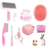 KEEPLKVOC 9PCS Small Animal Grooming Kit, Cleaning Brush Removes Loose Hair, Pet Bath