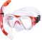 Kids Snorkel Set, Anti-Fog Diving Mask, Swimming Goggles, Dry Top Snorkel Equipment for Youth 5-10 Years