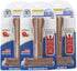 Bullibone SuperBrush Dog Teeth Cleaning Stick - Long Lasting Nylon Apple Cinnamon Chew Toy for Oral Care
