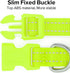 BSEEN Adjustable LED Dog & Cat Collar - Green, Rechargeable, Small Breeds, 8.5-11.8 inches, Lightweight, Reflective, 2