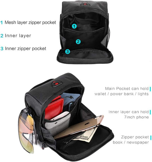 Rhinowalk Bike Handlebar Bag, Front Bag for Road Bike, Frame Bag, Professional Cycling Accessories