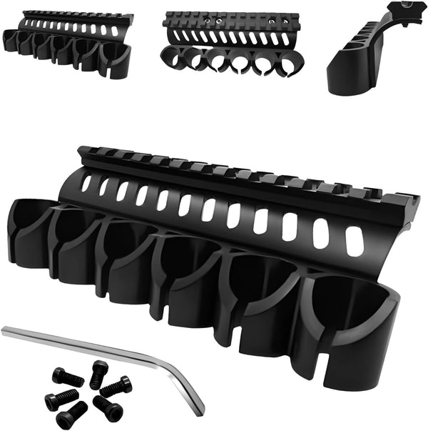 Gotical Quick Detach Saddle Side Carrier Kit, 12 Gauge 6 Round Shell Holder for Mossberg 500/590