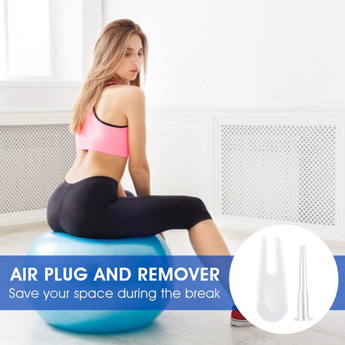 Yolev Exercise Ball Replacement Kit with Air Stopper Plug - Essential for Fitness