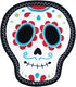 ZippyPaws Z-Stitch Extra Tough Dog Toy with Squeaker, Santiago The Sugar Skull